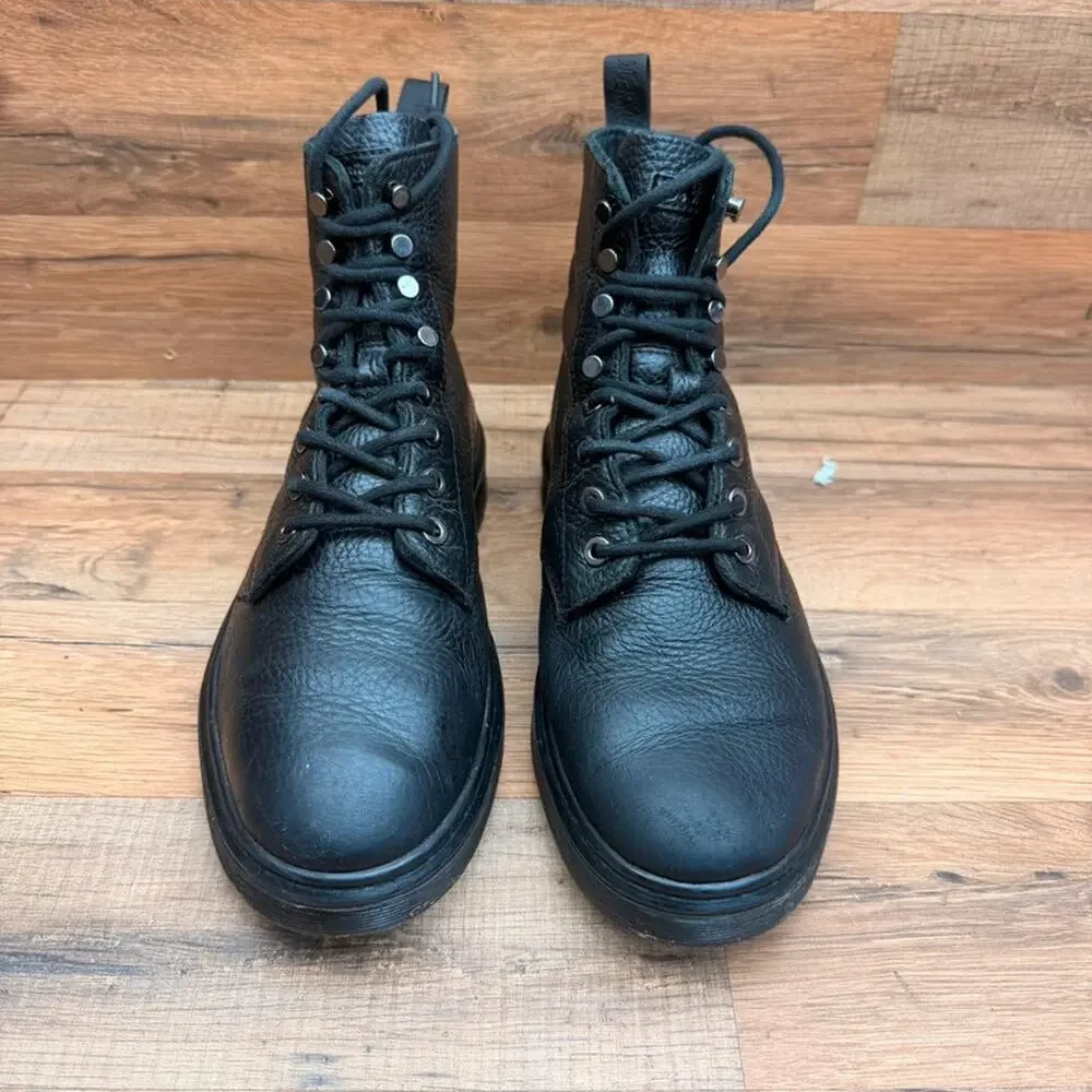 Dr Martens Womens Size 9 Black Leather Combat Boots UK 7 Lace Up 8 Eye Docs